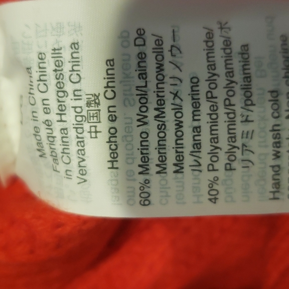 Madewell NWT Calloway Boatneck Sweater Large Merino Wool Blend Enamel Red - Picture 8 of 10